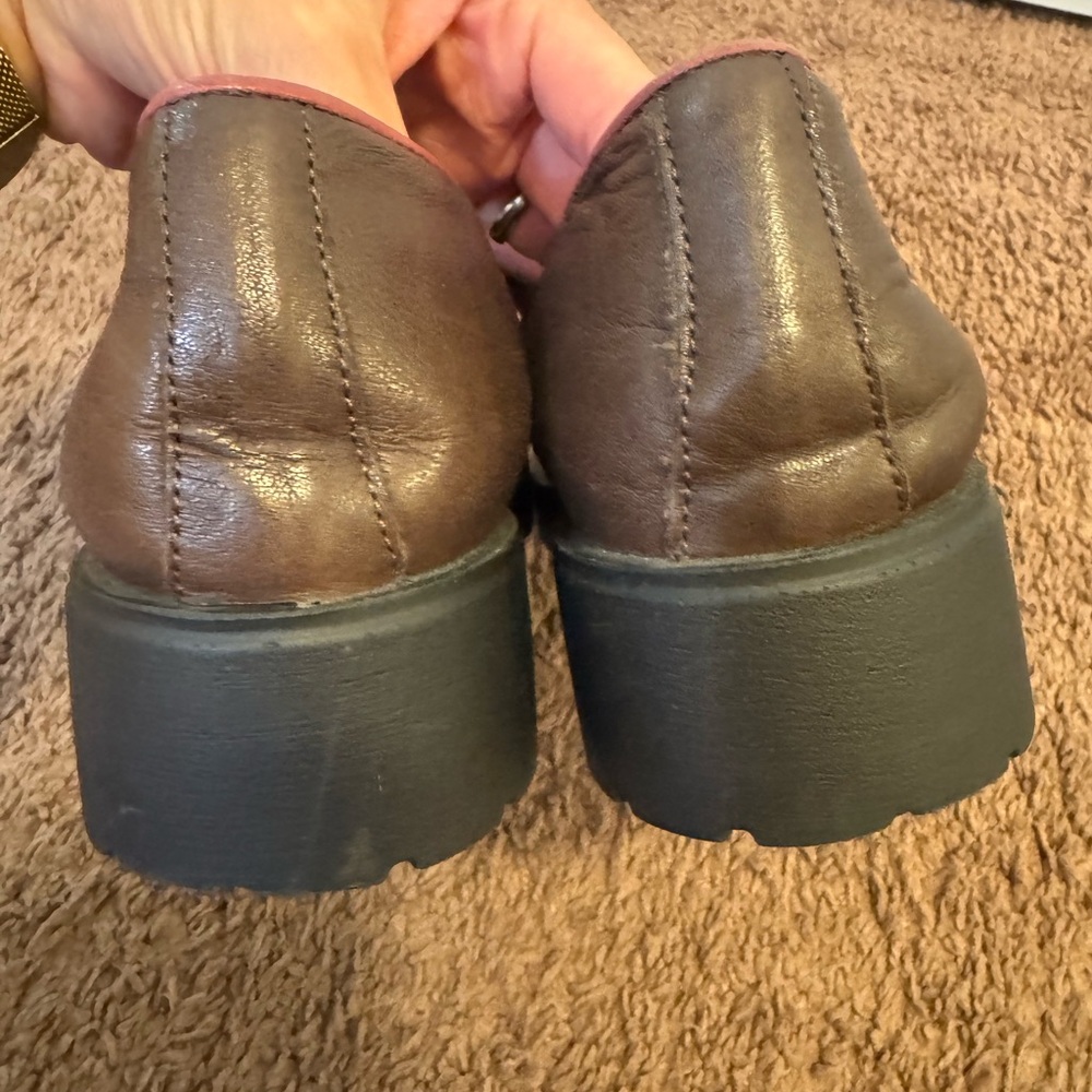 Bueno Brown Leather Penny Loafer Shoes Turkey 38 8 $175 - Picture 6 of 10